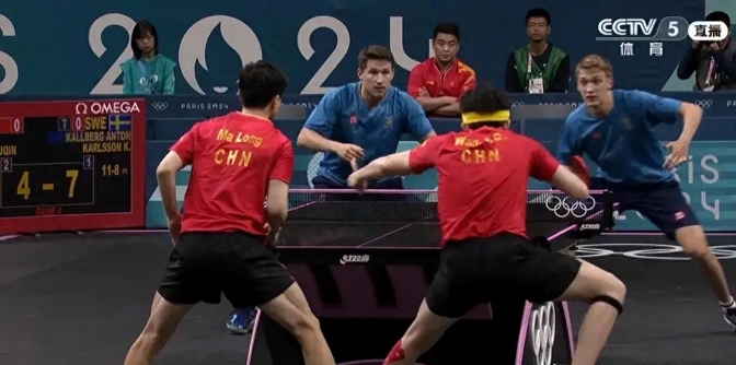波兰乒乓球队逆转中国乒乓球队，马龙关键制胜